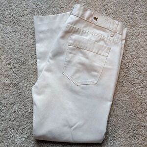 Kaalu Denim Pants Men 38 Off-White Straight Leg Cotton Blend Branded Hardware